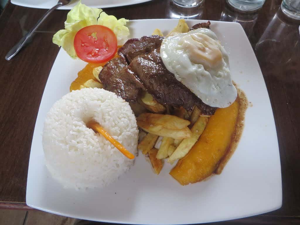 receta de bistec a lo pobre